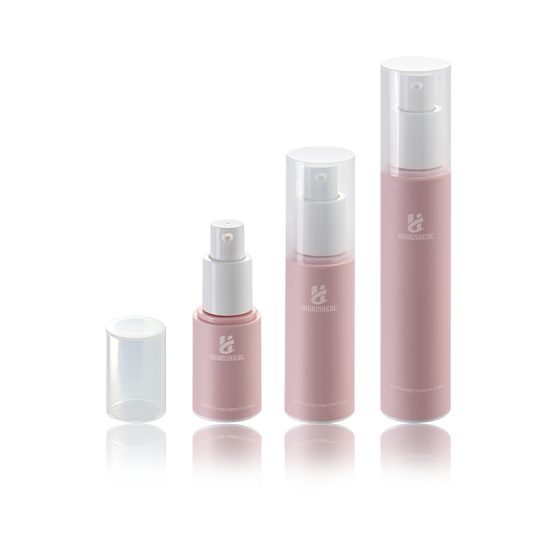 15ML 30ML 50ML 라이트 핑크 빈 모이스처라이저 펌프 디스펜서 에어리스 Bottle-HS-013C