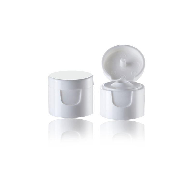 크리미 화이트 플립커버 화장품 나비캡-HY-F04