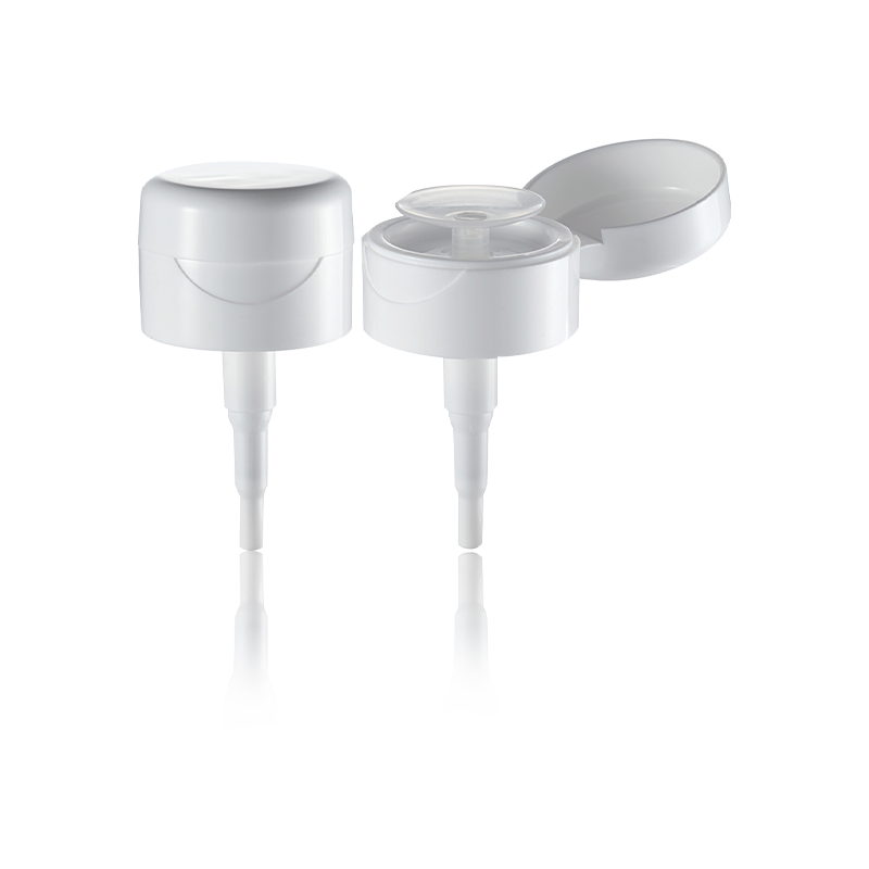 플립탑 한 손 조작 화장품 펌프 헤드 액체 디스펜서-HY32A-59